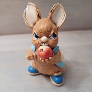 Pendelfin Rabbits Vintage "Scrumpy" Handpainted Stonecraft Collectible Figurine